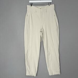 Banana Republic Womens Pants 14 Transition Cream White Refined Utility Old Money